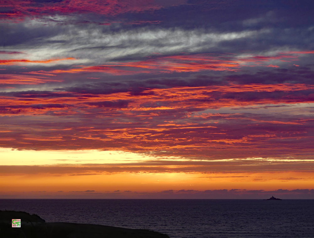 Sonnenuntergang am La Baie des Trépassés