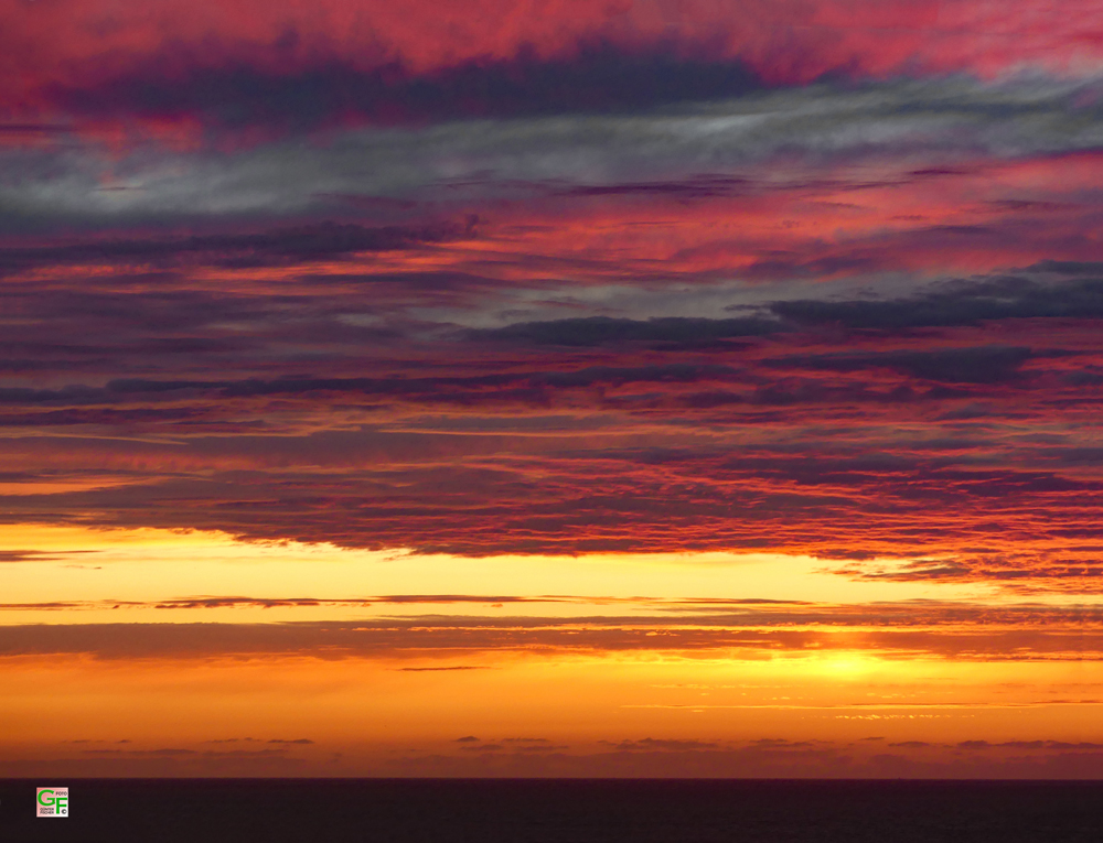 Sonnenuntergang am La Baie des Trépassés