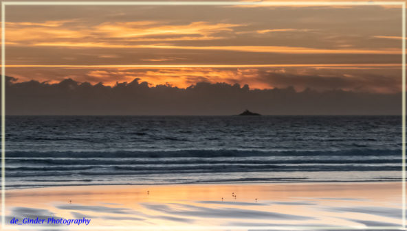 Sonnenuntergang am La Baie des Trépassés 