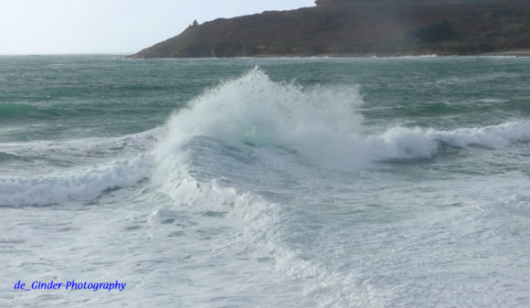 Eine Welle bei einem Tempête