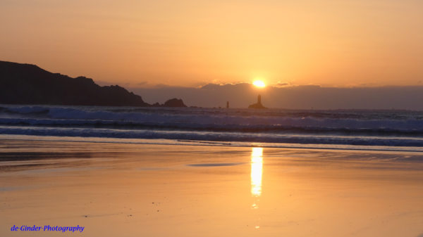 Sonnenuntergang an der La Baie des Trépassés
